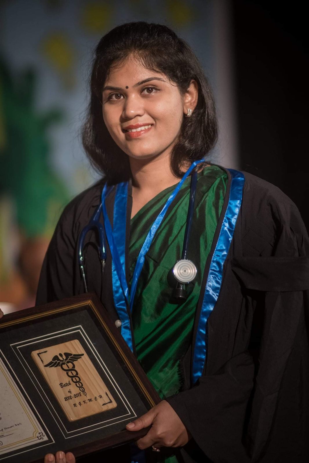 Dr. Namrata Chakraborty at her postgraduate convocation
